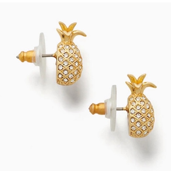 Kate Spade By the Pool Pineapple Earring & Gold-tone Ring - Picture 7 of 7
